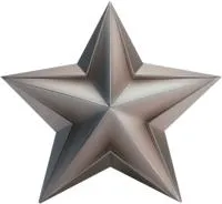 Звезда из нержавеющей стали декор на стелу в Абакане (518508)