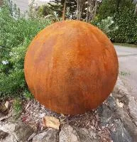 Садовый декор сфера кортен (518917) ∅ 750 мм. Абакан