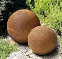 Шары сталь кортен 2 штуки декор (518937) ∅ 1,35 - 0,85 м. Абакан