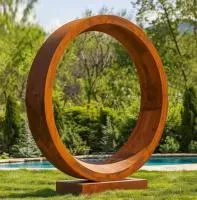 Кортеновская сталь скульптура кольцо (518267) монтаж арт-объект в Абакане