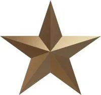 Звезда на памятник ветерану ВОВ из бронзы в Абакане (518494)